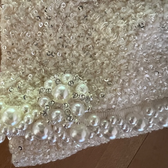 NWOT Self-Portrait Embellished Sequined Tweed Cardigan - Picture 4 of 6